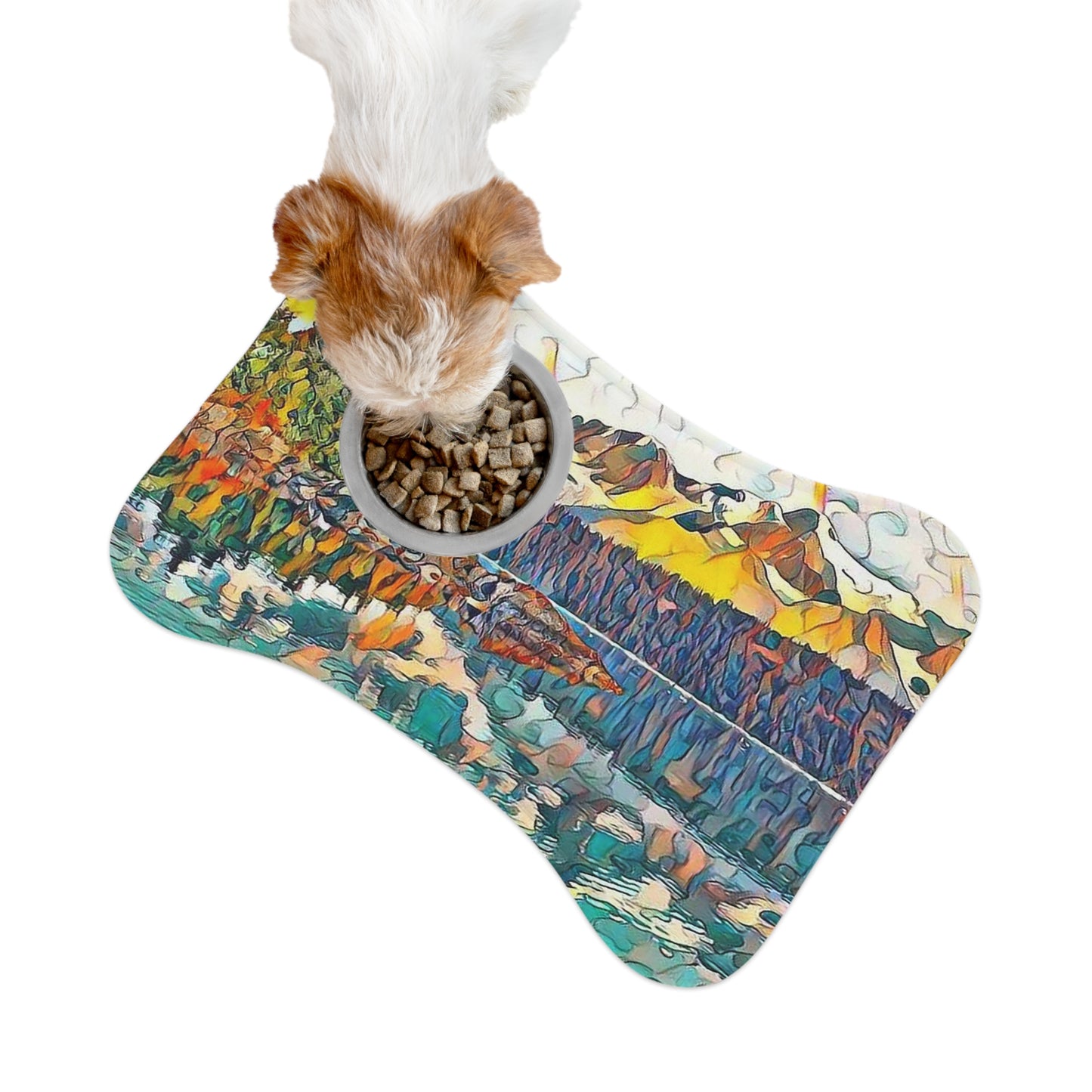 Pet Feeding Mats Autumn Oceans & Mountains