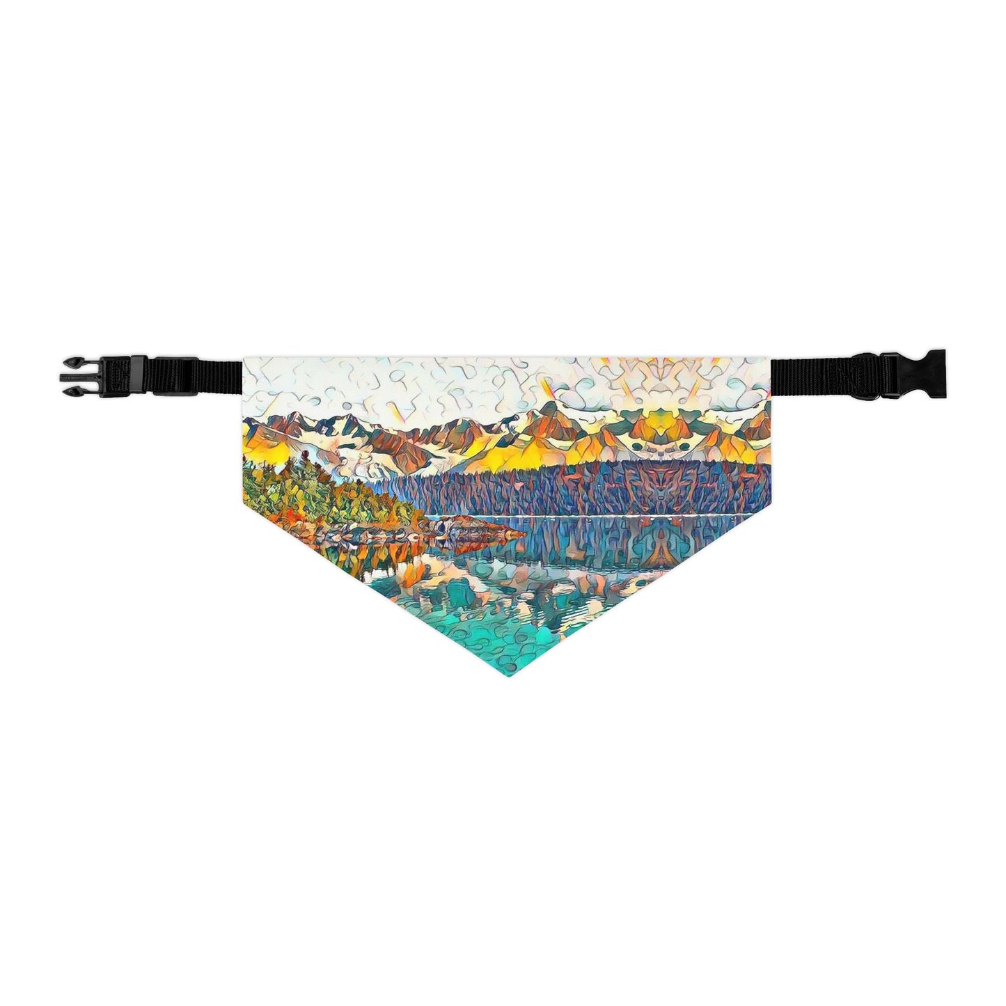 Pet Bandana Collar Autumn Oceans & Mtns