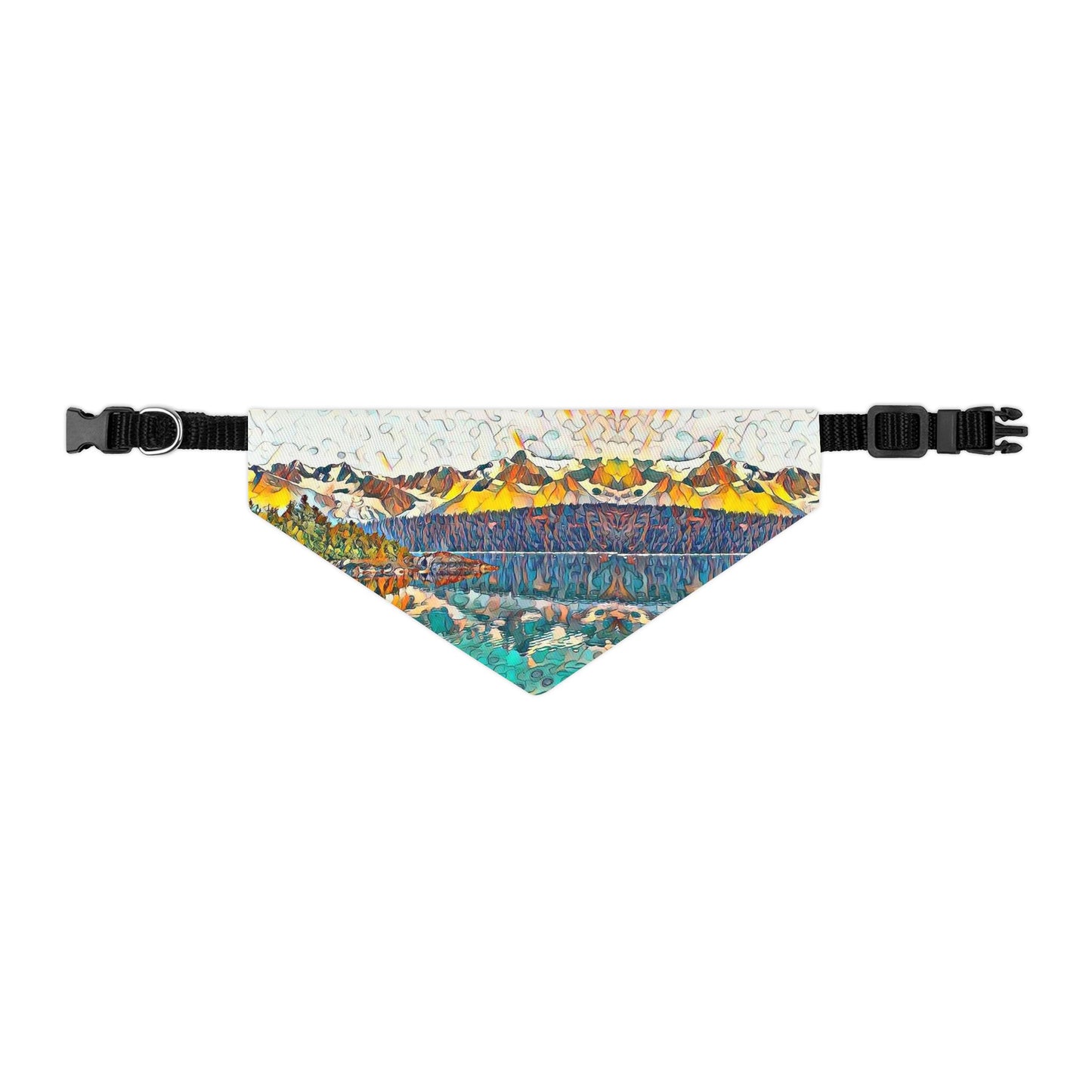 Pet Bandana Collar Autumn Oceans & Mtns
