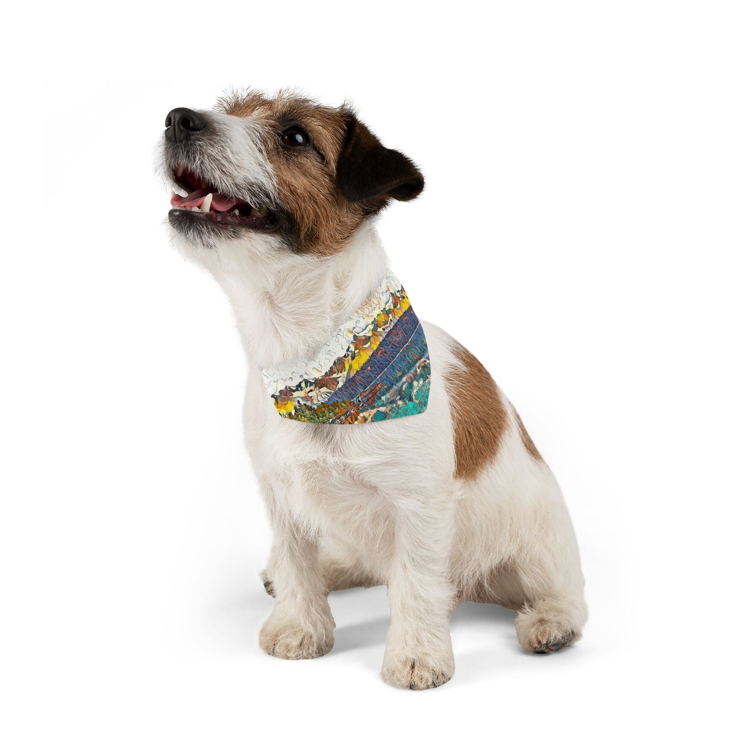 Pet Bandana Collar Autumn Oceans & Mtns
