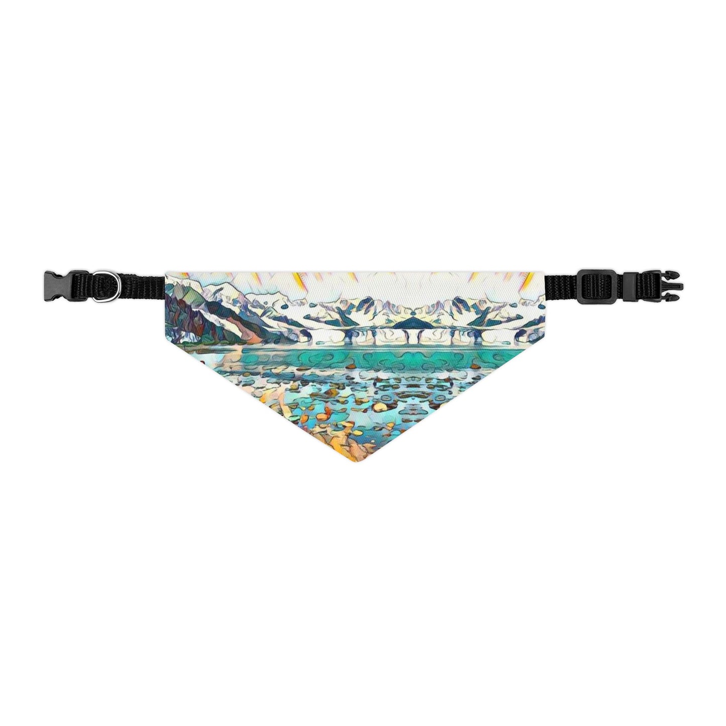 Pet Bandana Collar, Glacier Beach Stroll