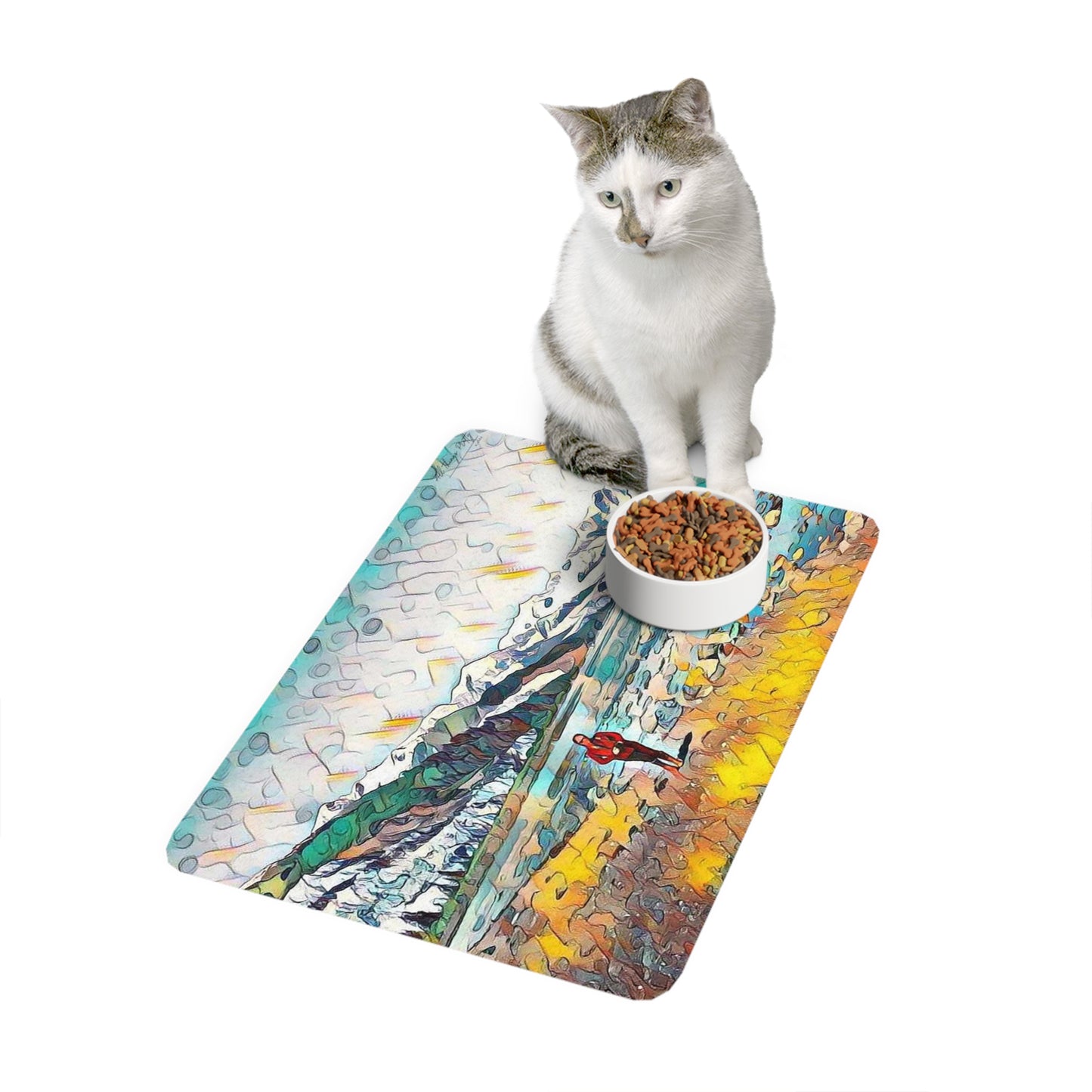 Pet Food Mat (12x18) Beach Stroll