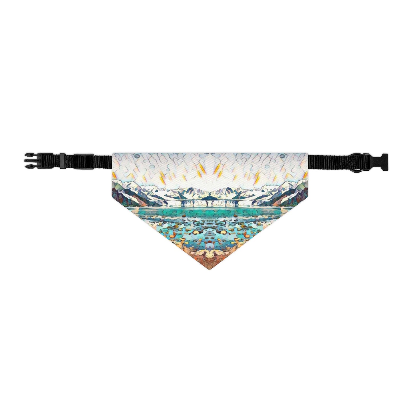 Pet Bandana Collar, Glacier Beach Stroll