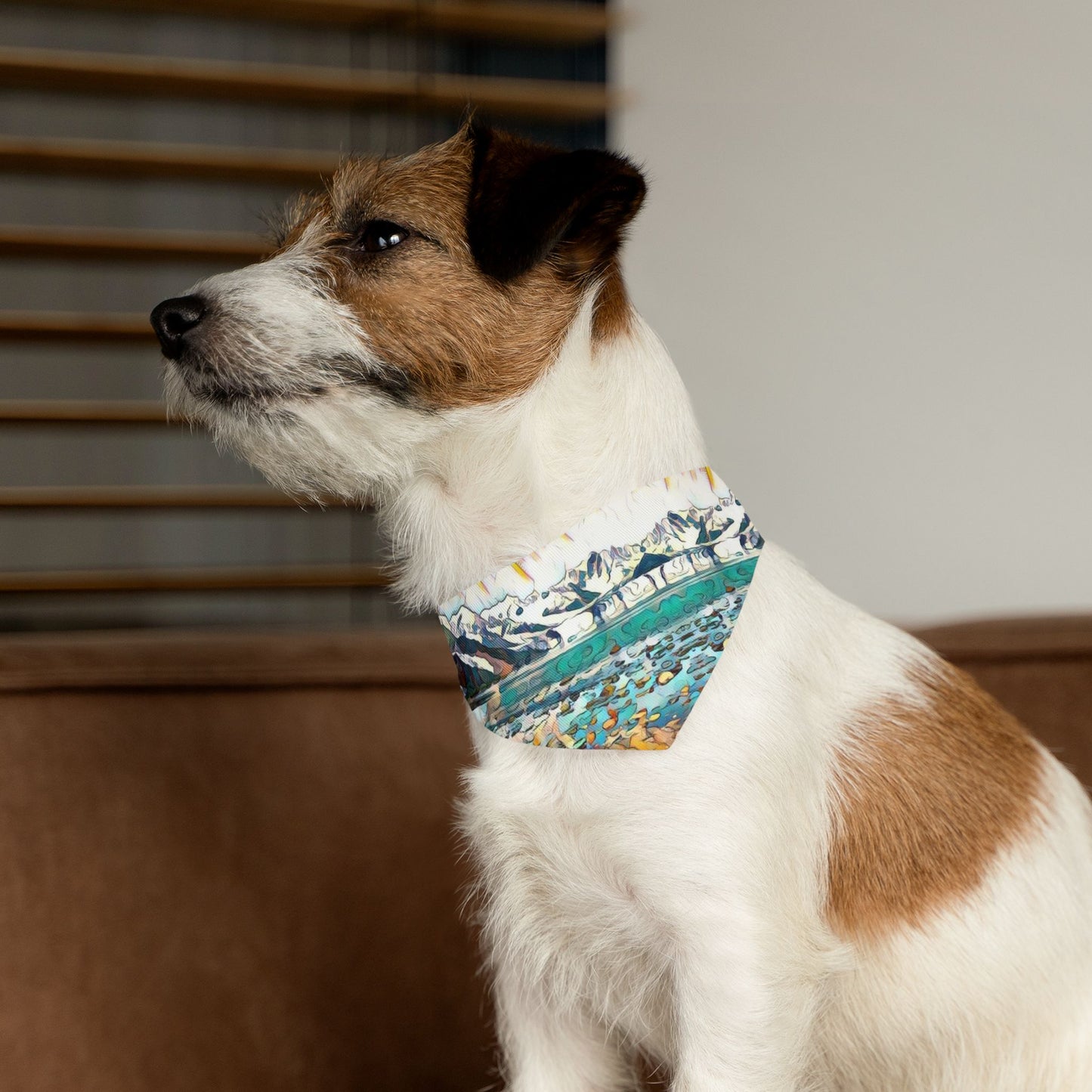 Pet Bandana Collar, Glacier Beach Stroll