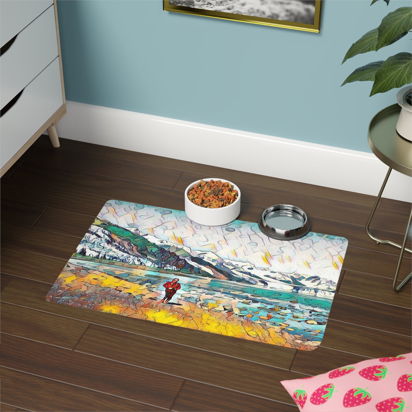 Pet Food Mat (12x18) Beach Stroll