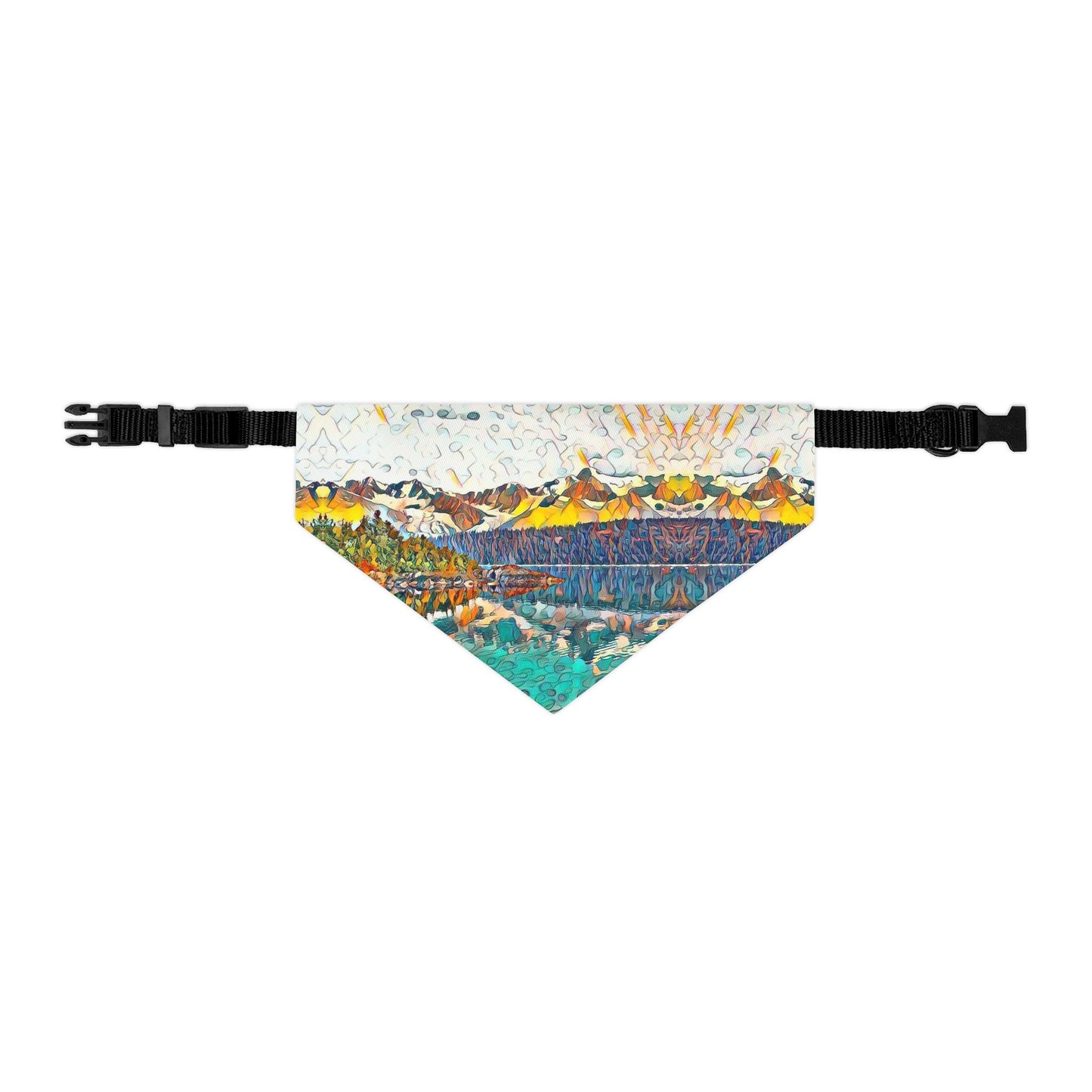 Pet Bandana Collar Autumn Oceans & Mtns