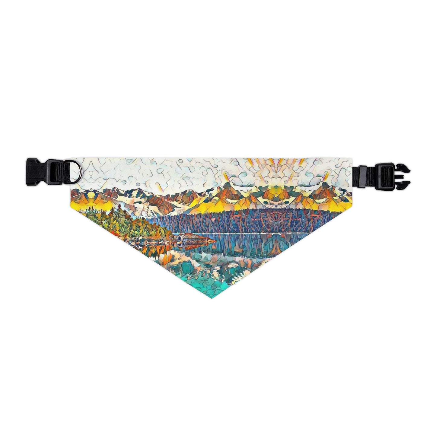 Pet Bandana Collar Autumn Oceans & Mtns