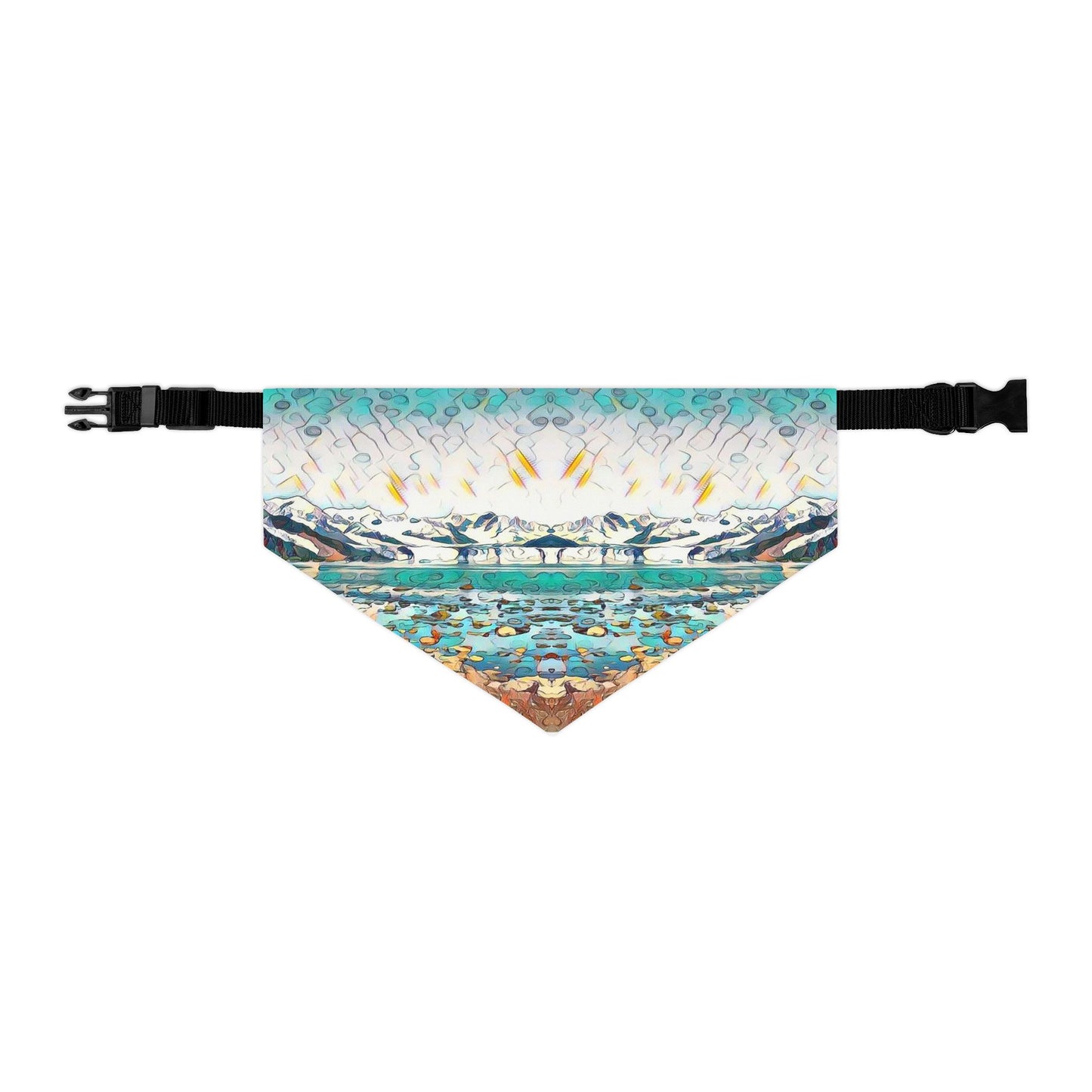 Pet Bandana Collar, Glacier Beach Stroll