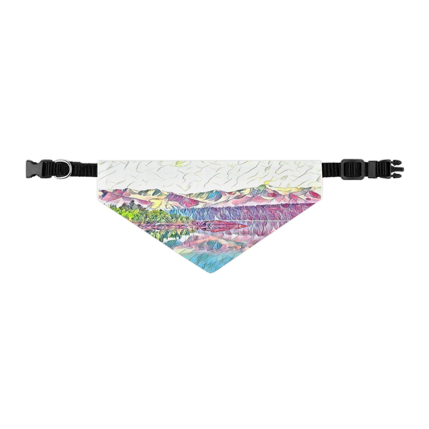 Pet Bandana Collar Oceans & Mtns