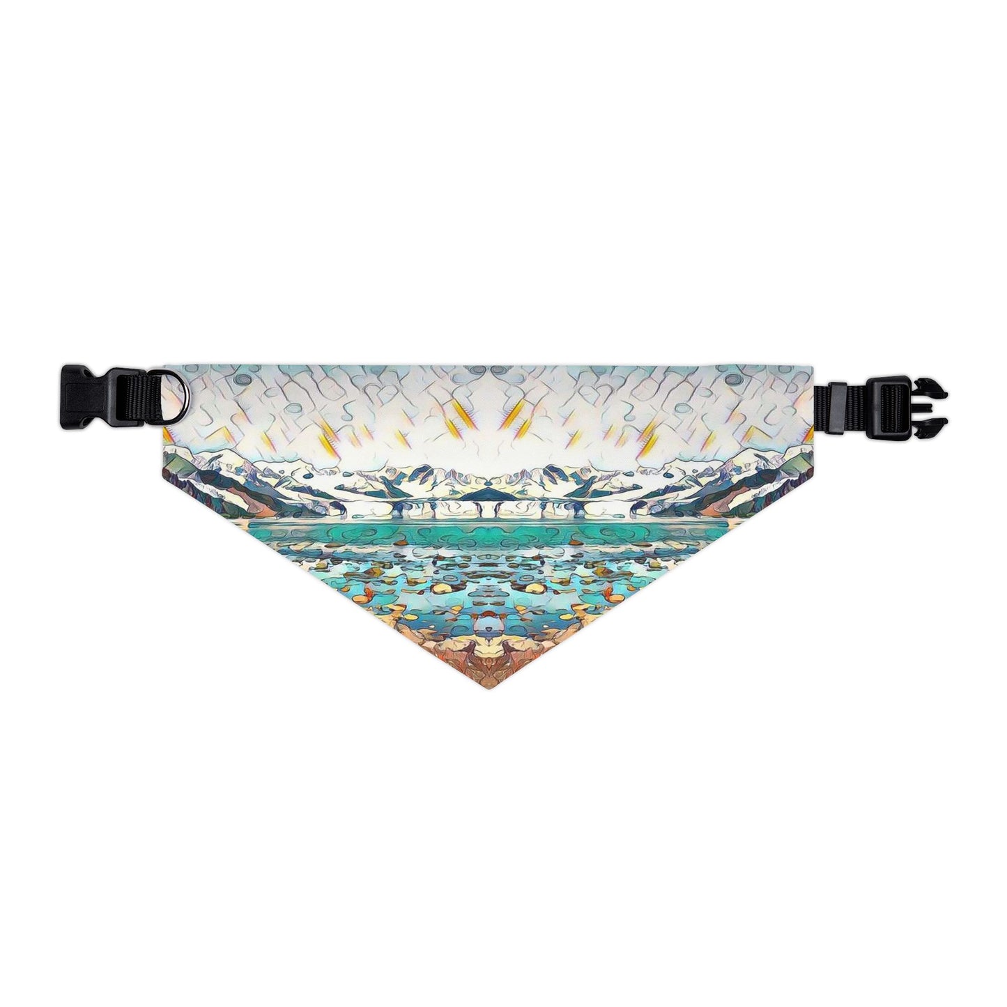 Pet Bandana Collar, Glacier Beach Stroll