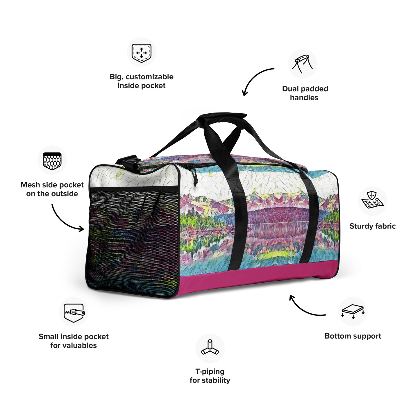 Duffle bag Oceans & Mountains