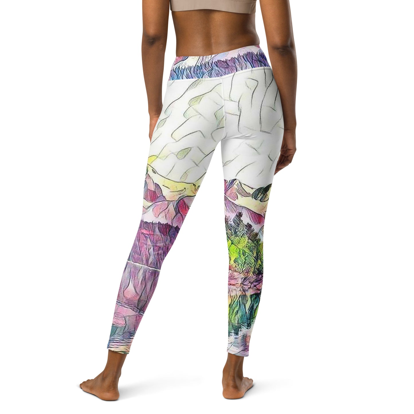 Yoga Leggings, Oceans & Mountains