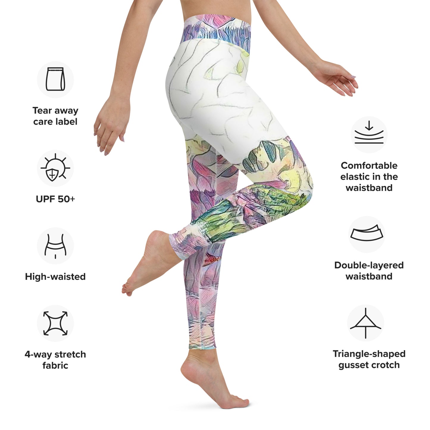 Yoga Leggings, Oceans & Mountains