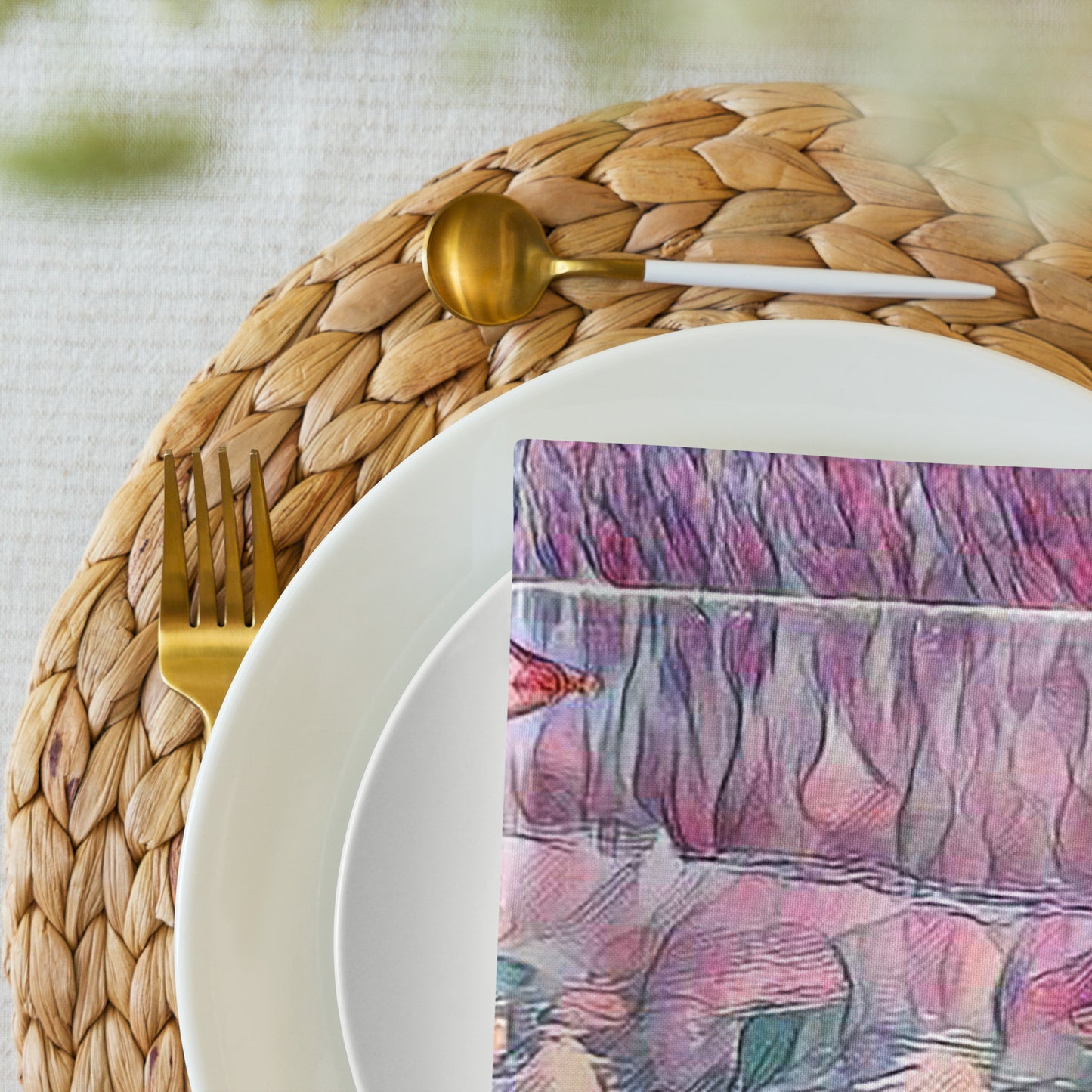 Cloth napkin set Oceans & Mountains