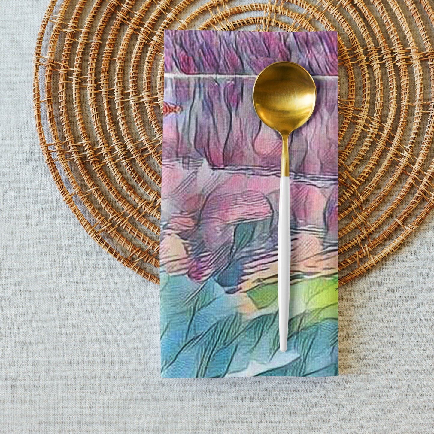 Cloth napkin set Oceans & Mountains