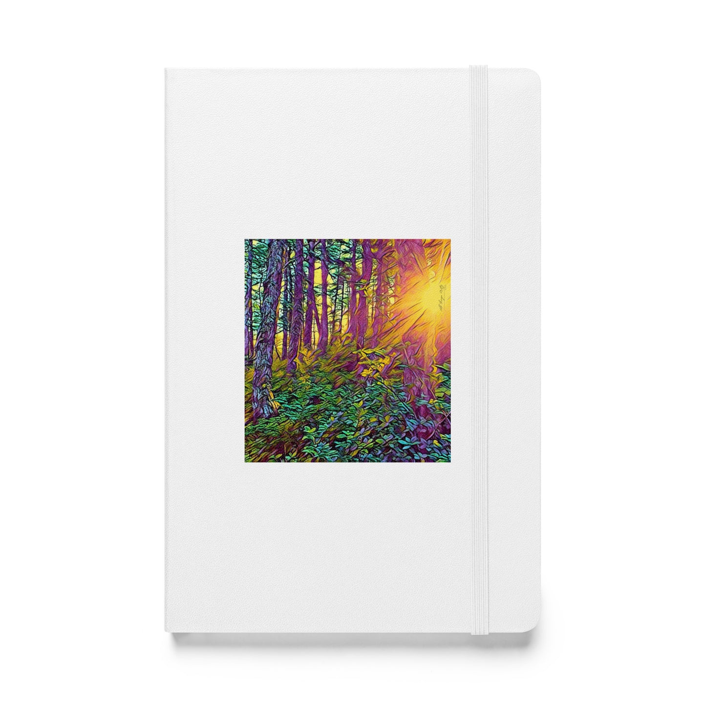 Hardcover bound notebook Crystal Light