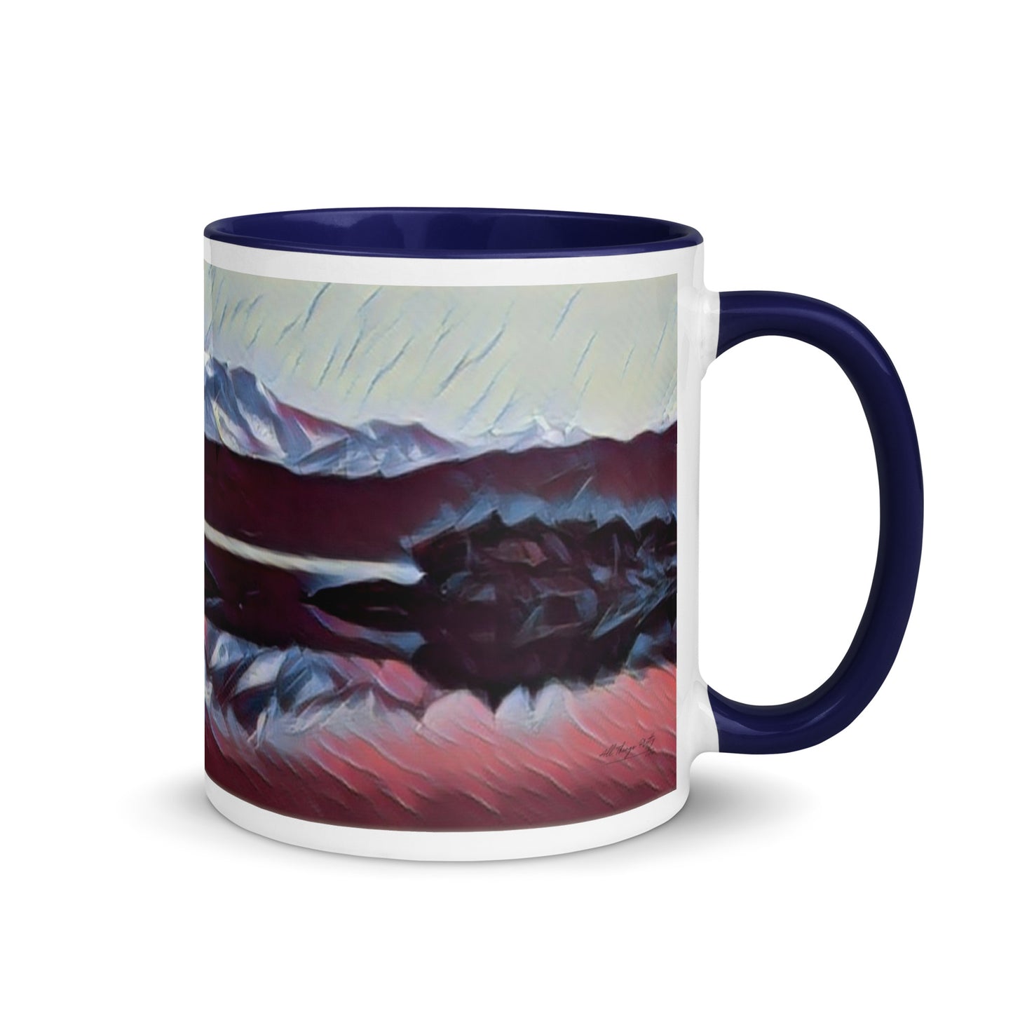 Mug with Color Inside Ice
