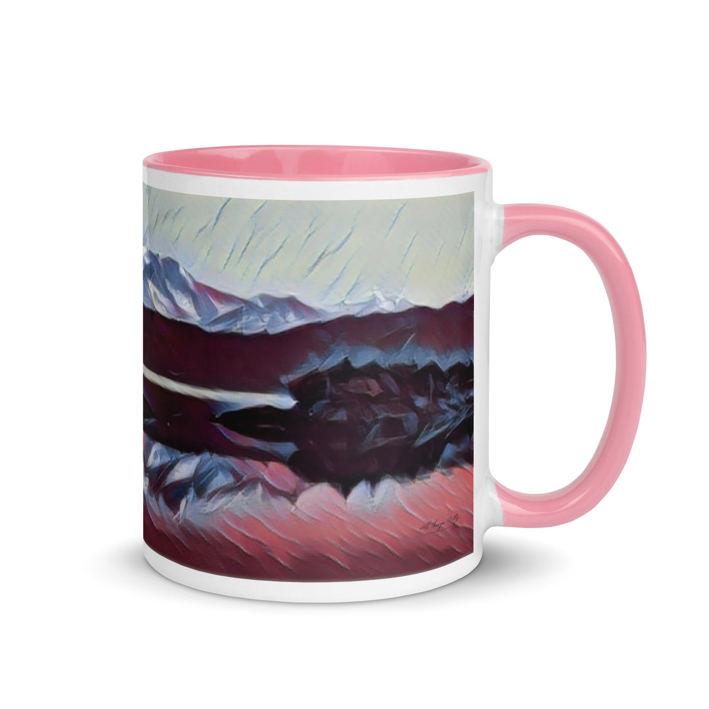 Mug with Color Inside Ice