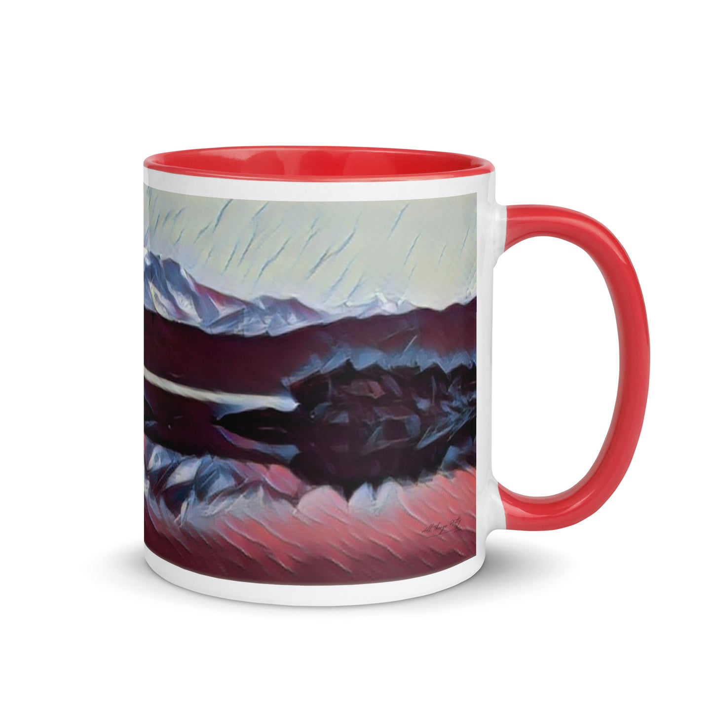 Mug with Color Inside Ice