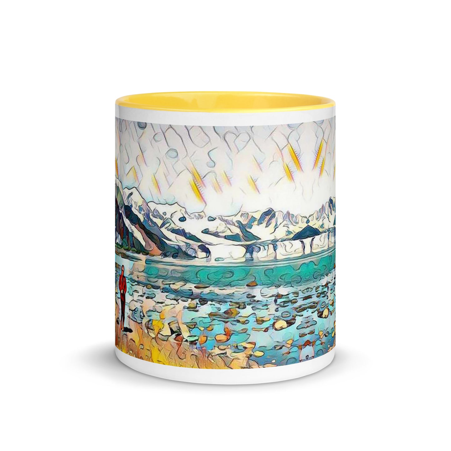 Mug with Color Inside Beach
