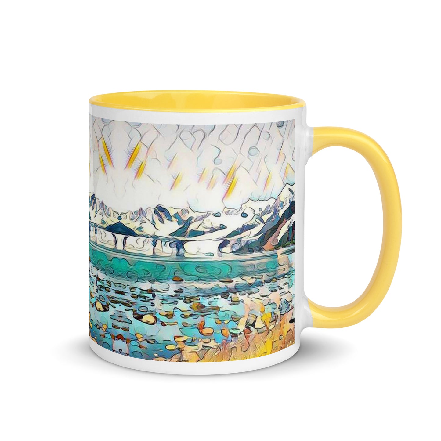 Mug with Color Inside Beach