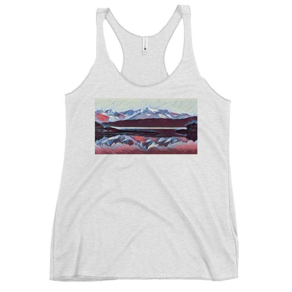 Women's Racerback Tank, Ice & Fire