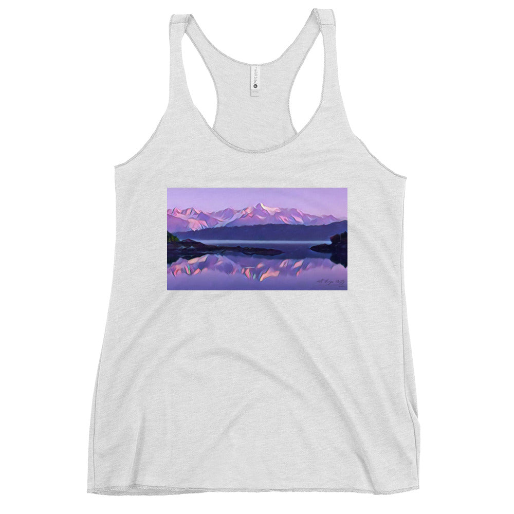 Women's Racerback Tank, Alpenglow