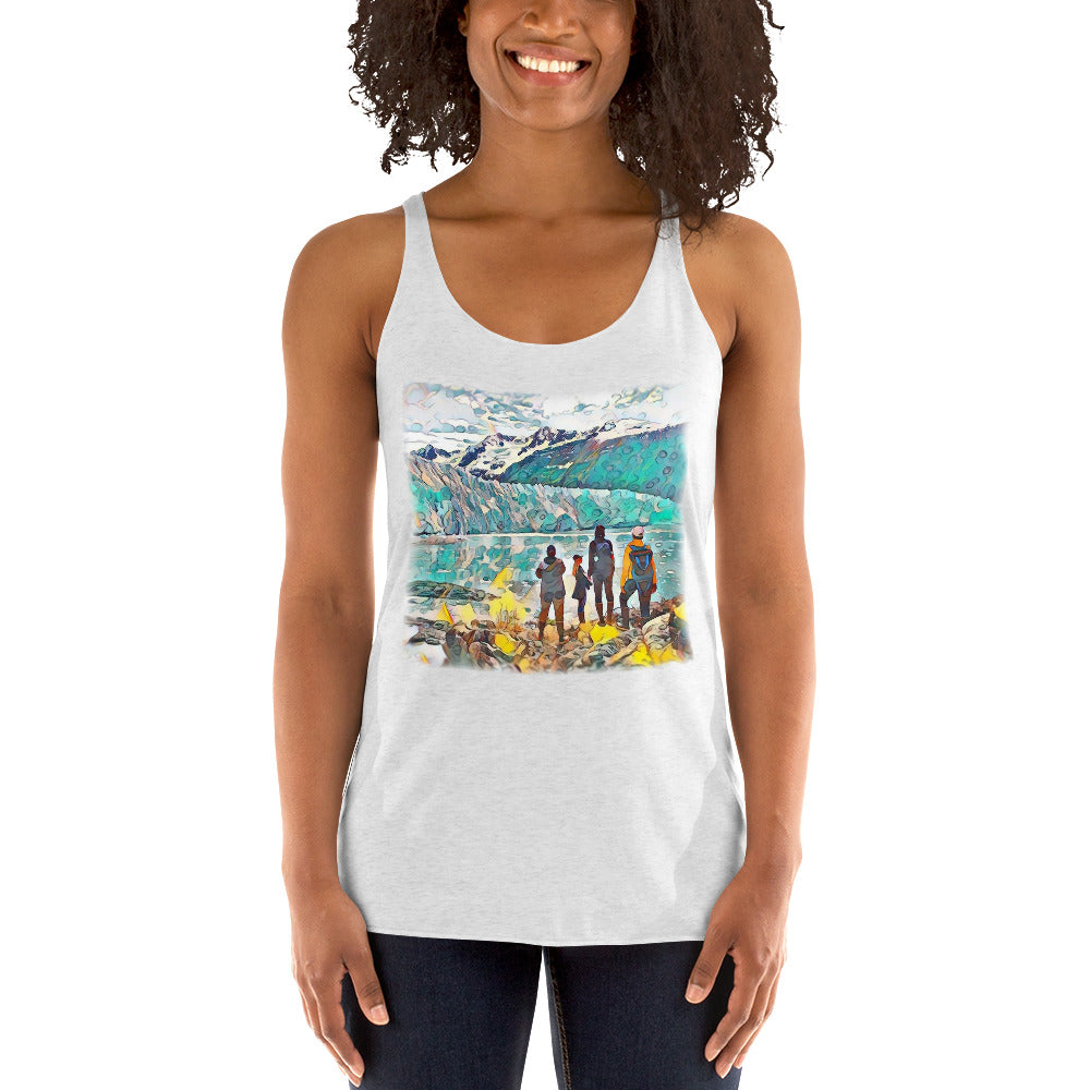 Women's Racerback Tank, Glacier View