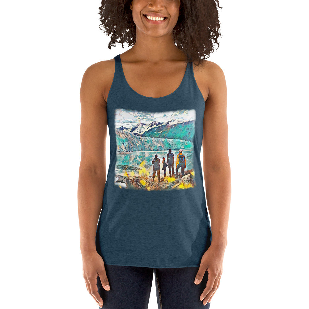Women's Racerback Tank, Glacier View