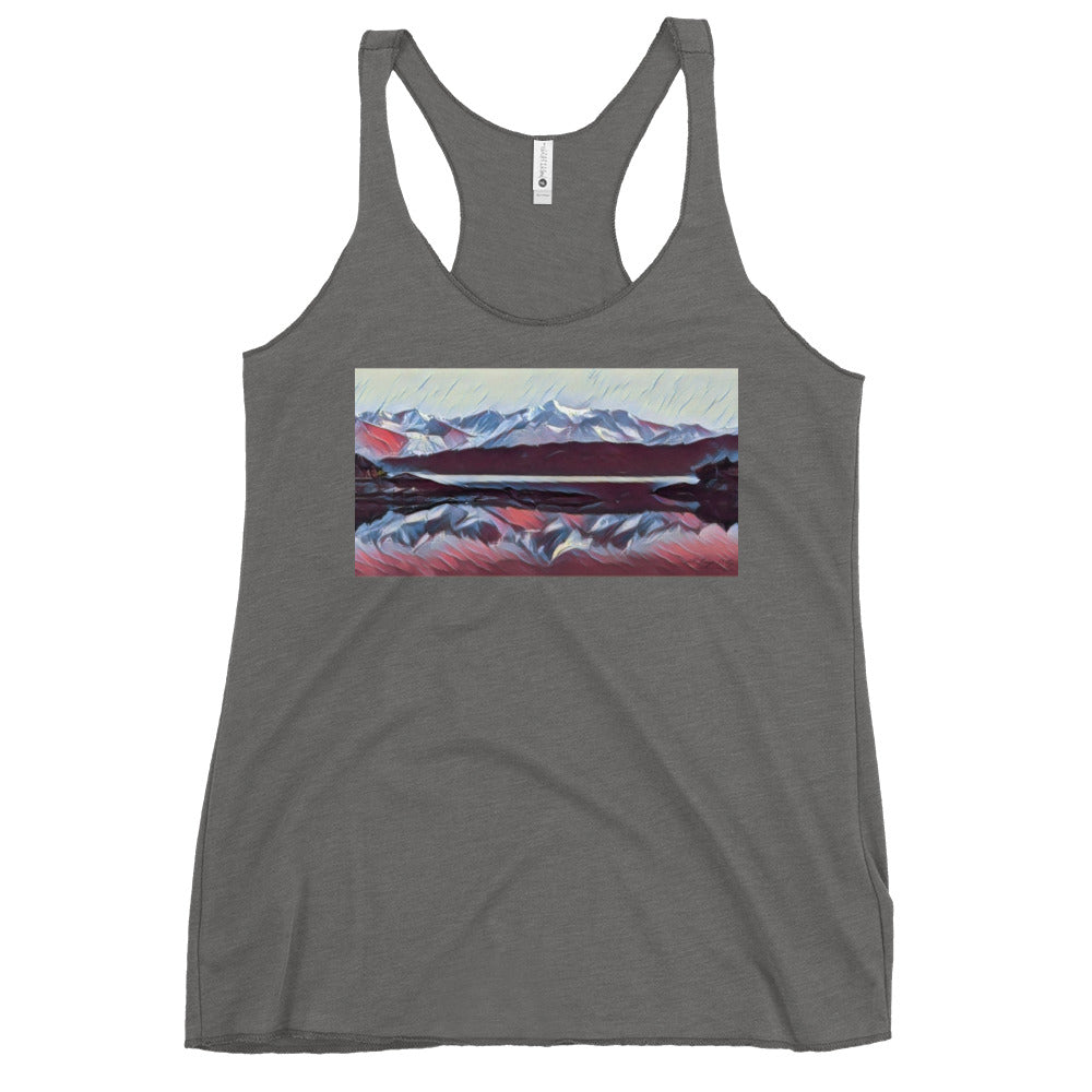 Women's Racerback Tank, Ice & Fire