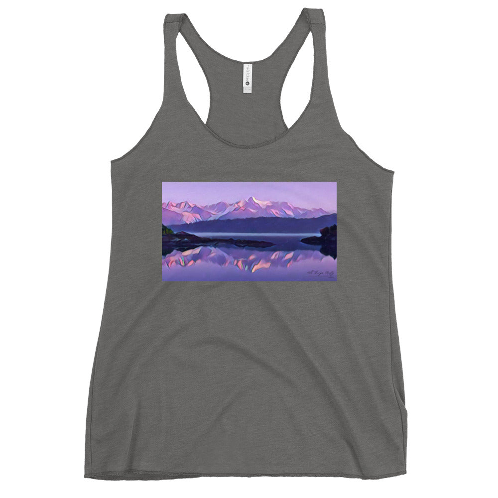Women's Racerback Tank, Alpenglow