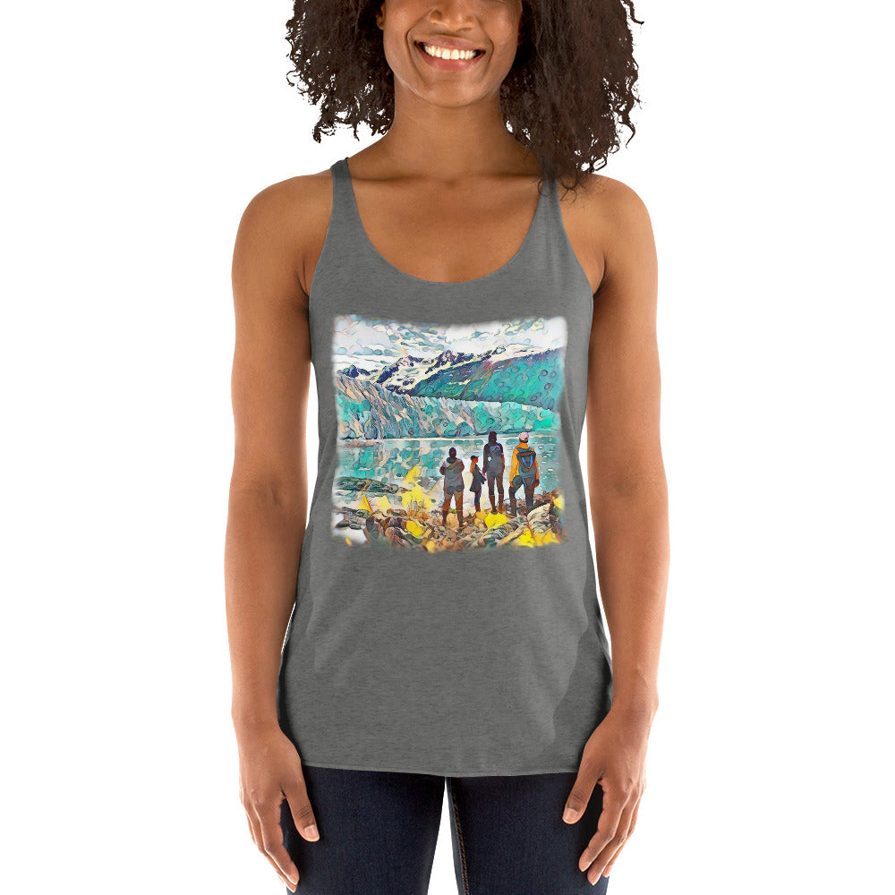 Women's Racerback Tank, Glacier View