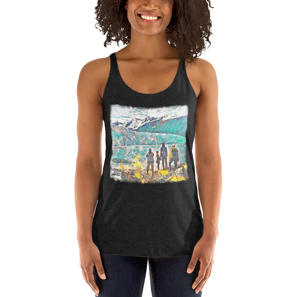 Women's Racerback Tank, Glacier View