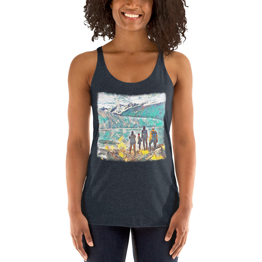 Women's Racerback Tank, Glacier View