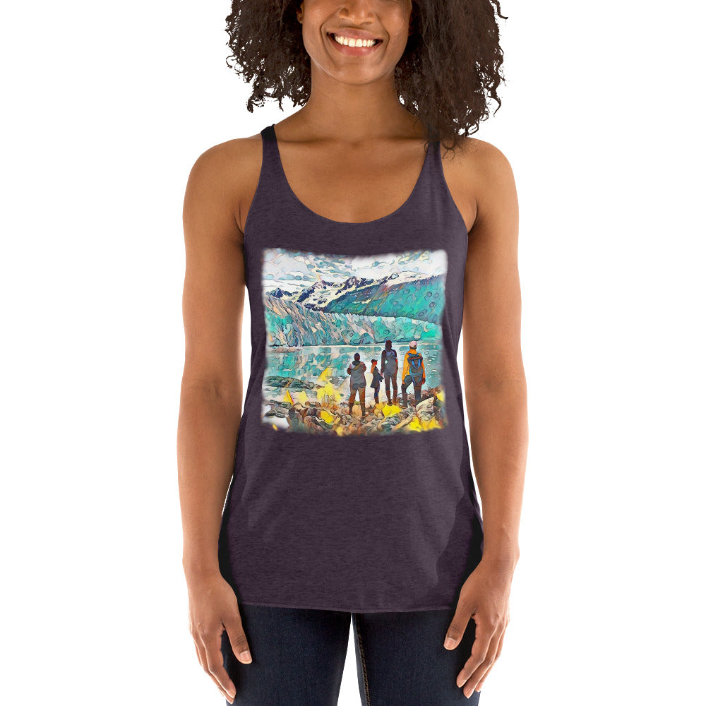 Women's Racerback Tank, Glacier View
