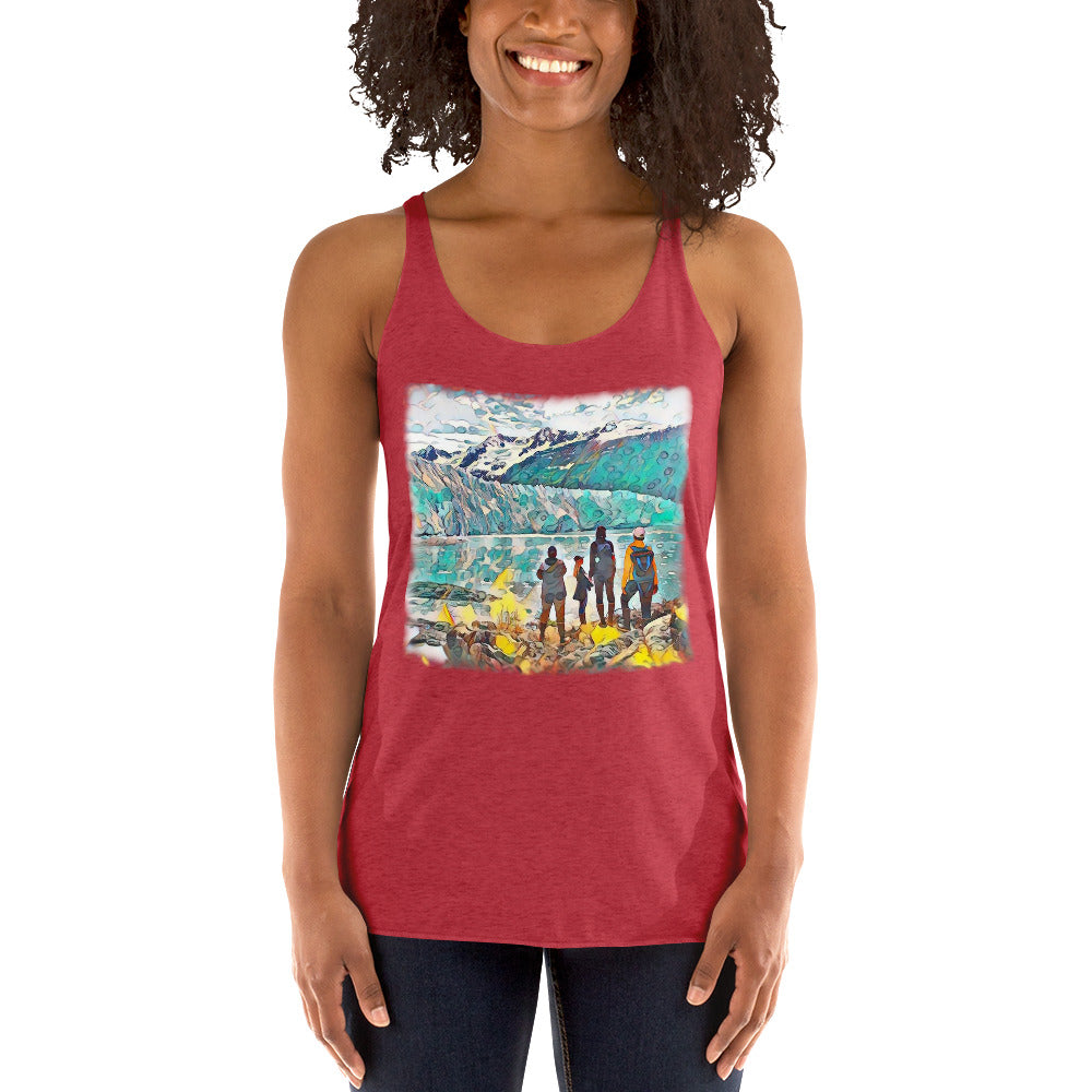 Women's Racerback Tank, Glacier View