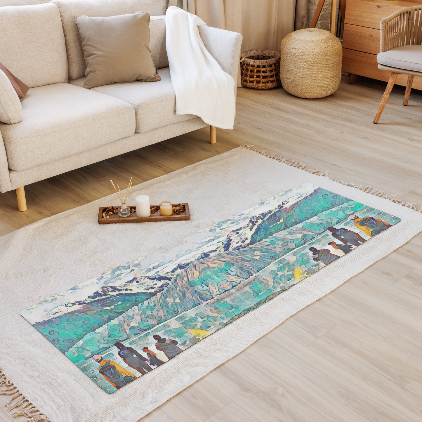 Yoga mat, Glacier View