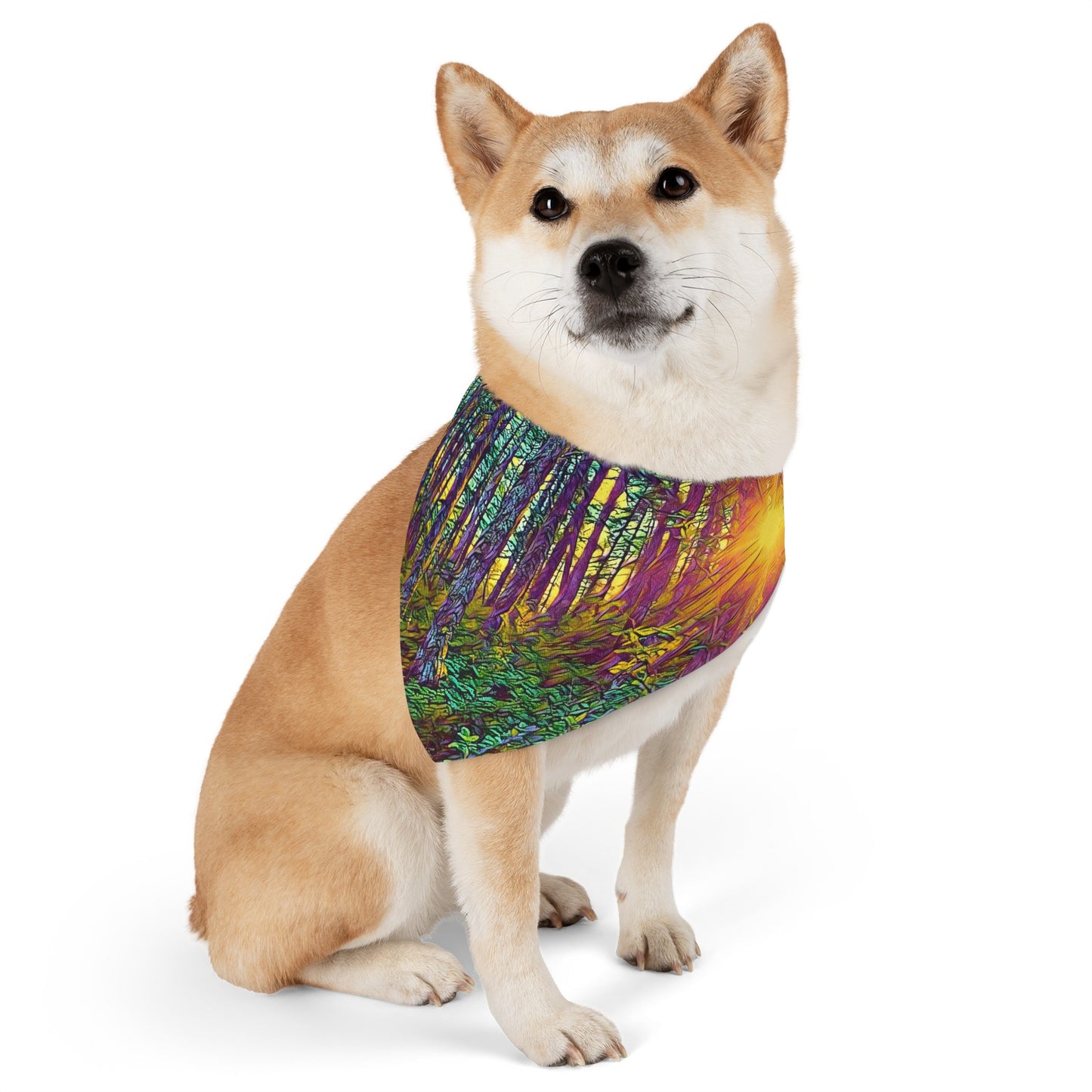 Pet Bandana Collar Crystal Light