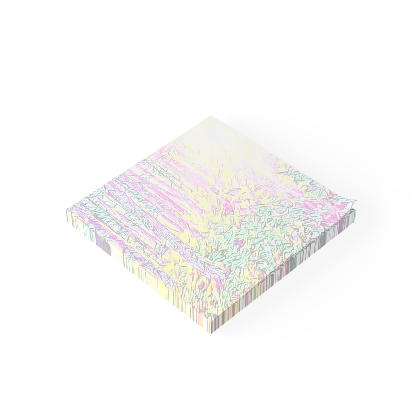 Sunlit Forest Post-it Note Pads – Abstract Wilderness Nature Sticky Notes