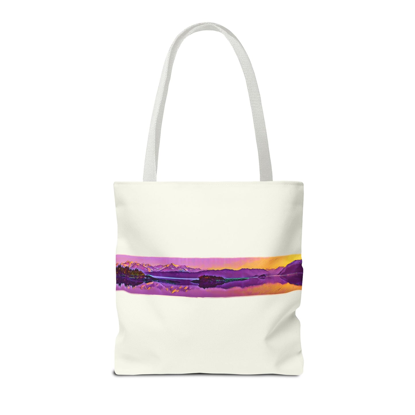 Mountain Glacier Reflection Abstract Wilderness Art Tote Bag