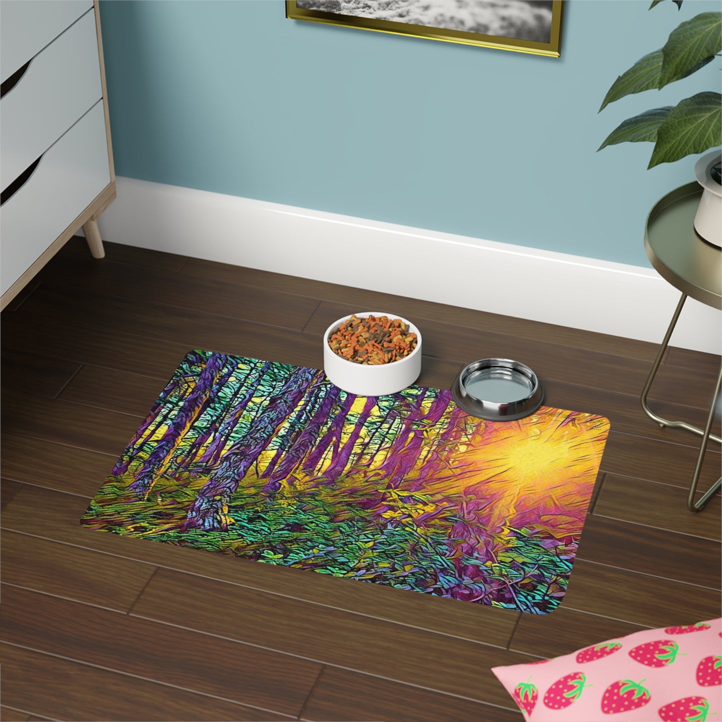 Pet Food Mat (12x18) Crystal Light