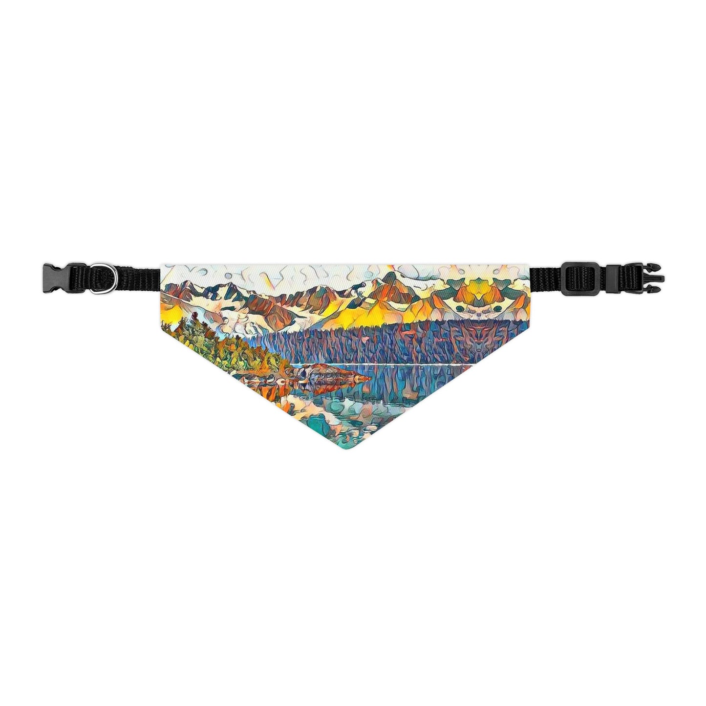 Pet Bandana Collar Autumn Oceans & Mtns