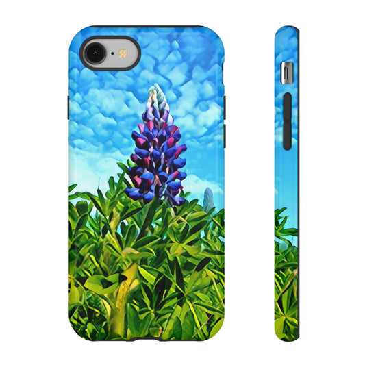 Lupine iPhone Samsung Google Pixel Tough Case — Alpine Wildflower Protective Cover