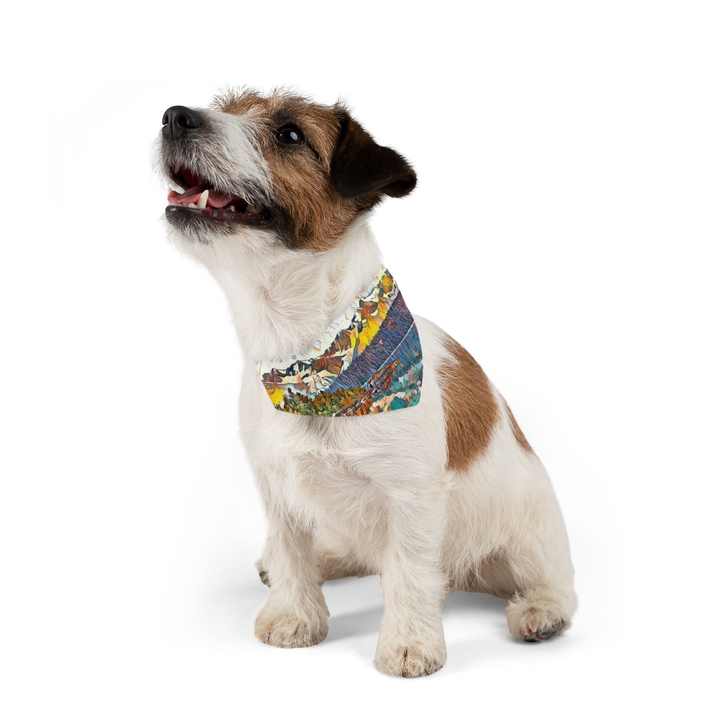 Pet Bandana Collar Autumn Oceans & Mtns