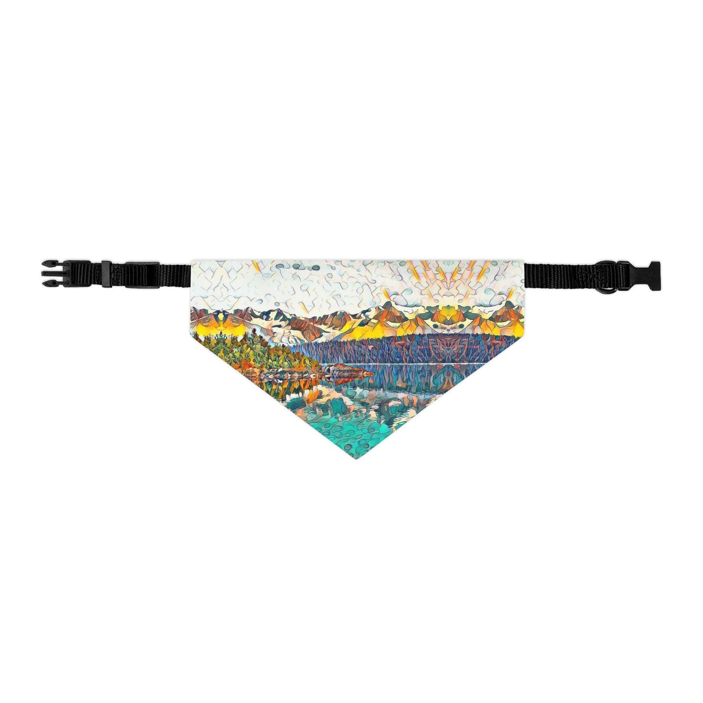 Pet Bandana Collar Autumn Oceans & Mtns