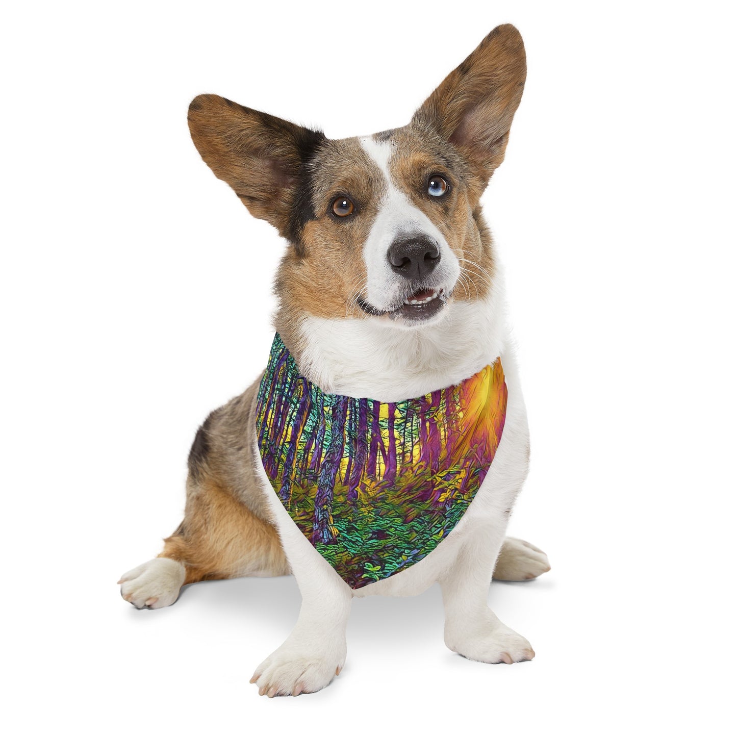 Pet Bandana Collar Crystal Light