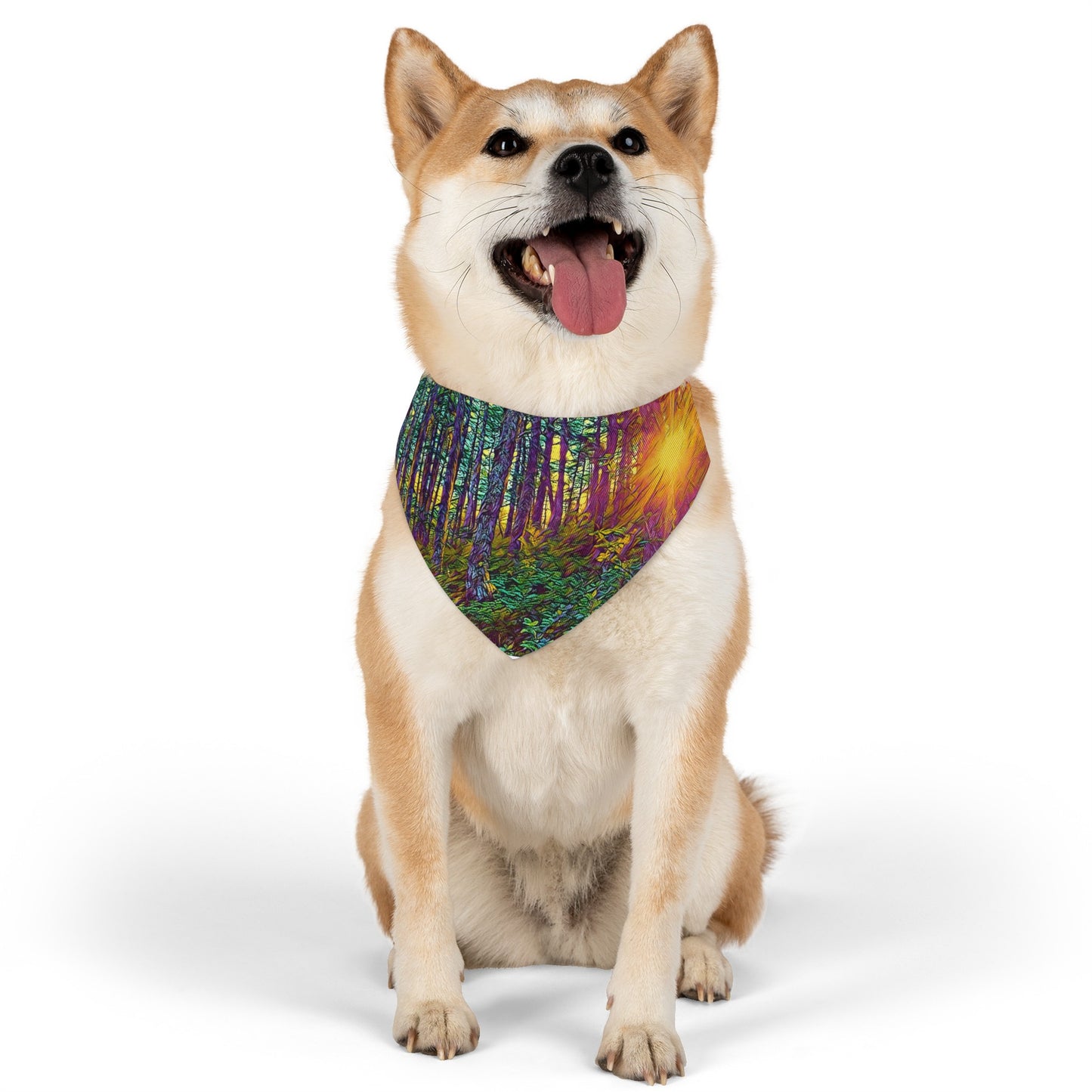 Pet Bandana Collar Crystal Light