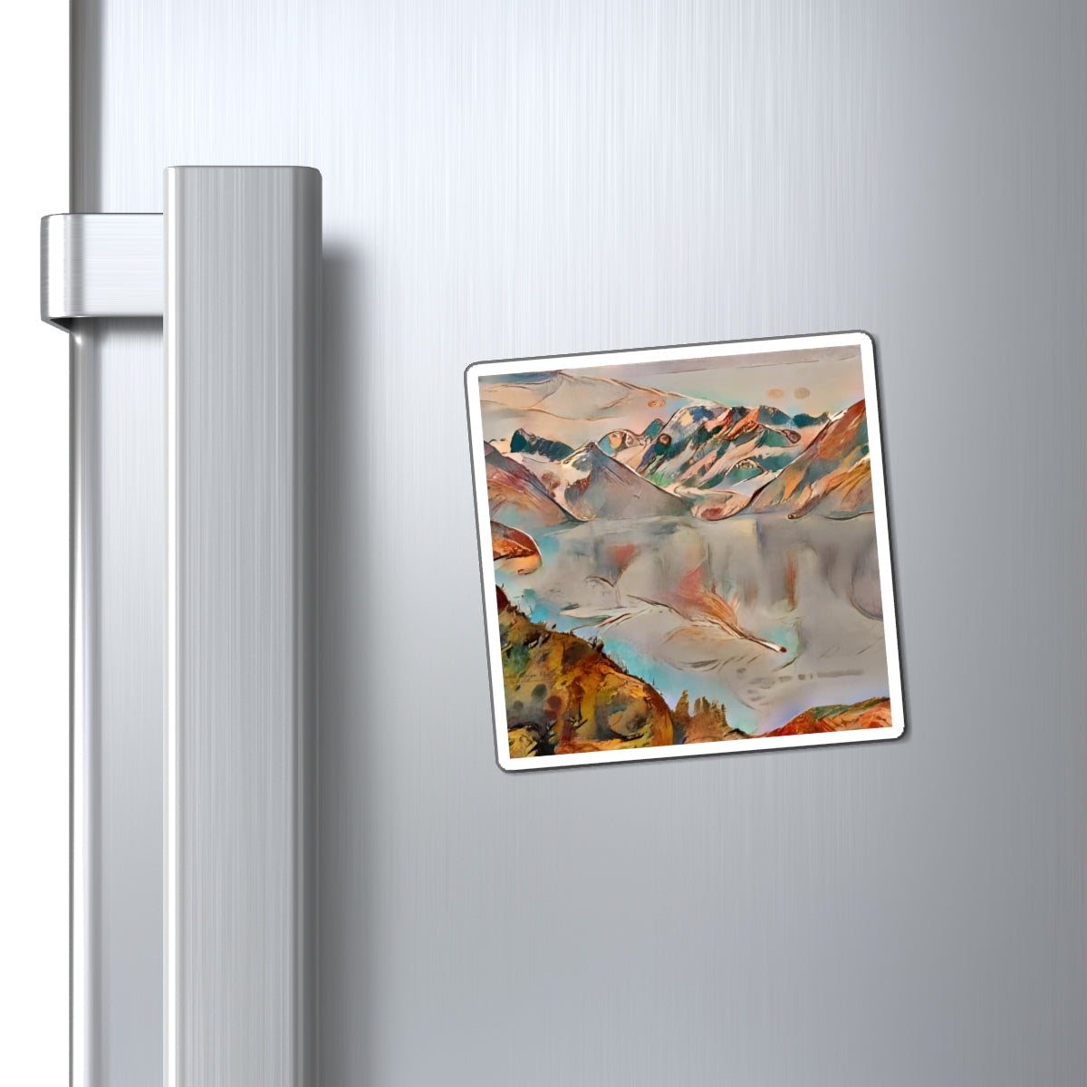 Magnet Scenic Mountain Glacier Landscape – Abstract Rustic Outdoorsy Nature