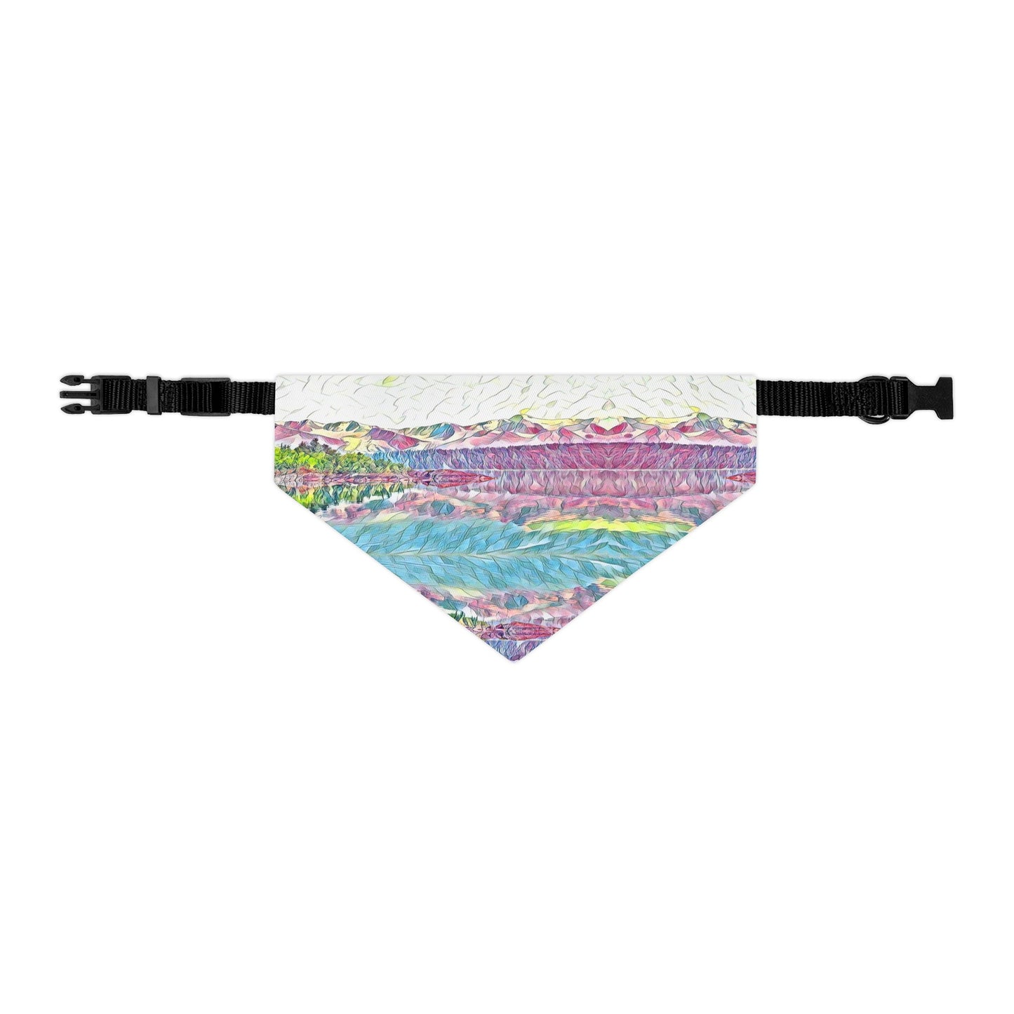 Pet Bandana Collar Oceans & Mtns