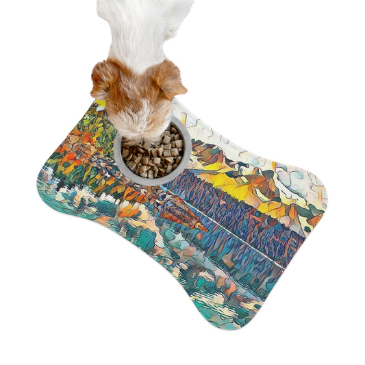 Pet Feeding Mats Autumn Oceans & Mtns